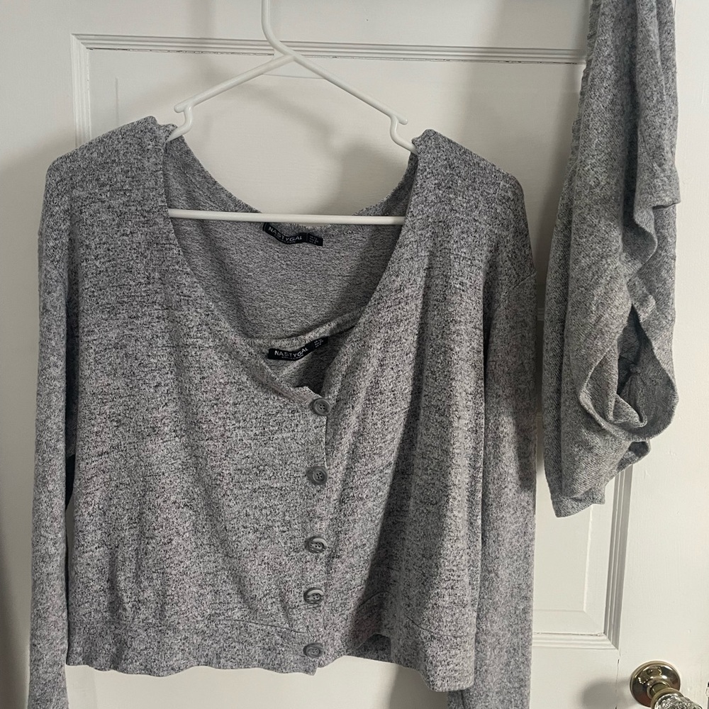 Nasty Girl 3-piece cardigan sleep set